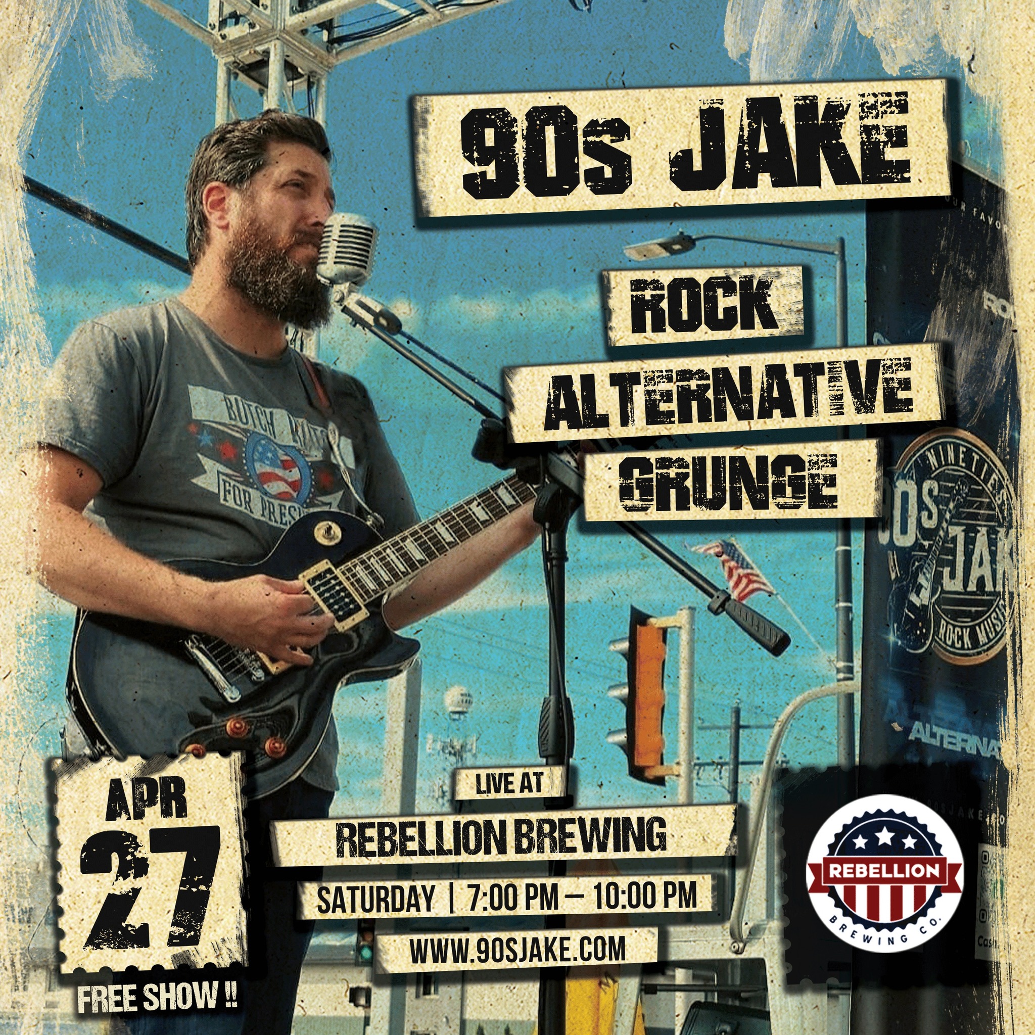 90's Jake at Rebellion Brewing!