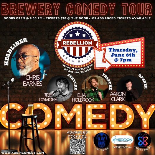 The BREWERY COMEDY TOUR at REBELLION